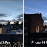 Pixel 8 Pro iPhone 14 Pro Max VGL Dämmerung