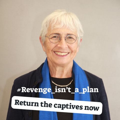 This picture of Vivian Silver is circulating on social media and advertises for a prisoner exchange