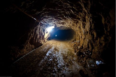 Schmugglertunnel von Ägypten nach Gaza.