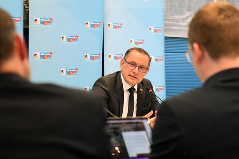 Tino Chrupalla, AfD-Bundesvorsitzender und Fraktionsvorsitzender der AfD