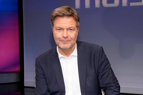 Robert Habeck in der ARD-Talkshow "Maischberger" im Studio Berlin Adlershof