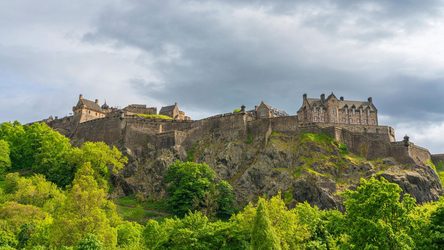 Bick auf das Schloss in Edinburgh