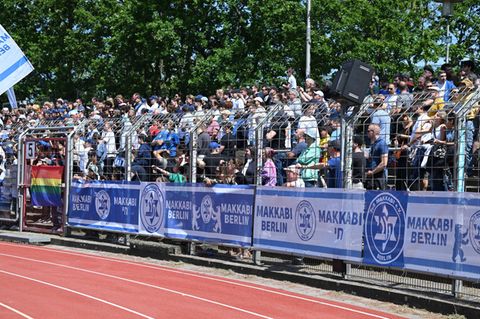 Die Fans von TuS Makkabi Berlin im diesjährigen Landespokalfinale