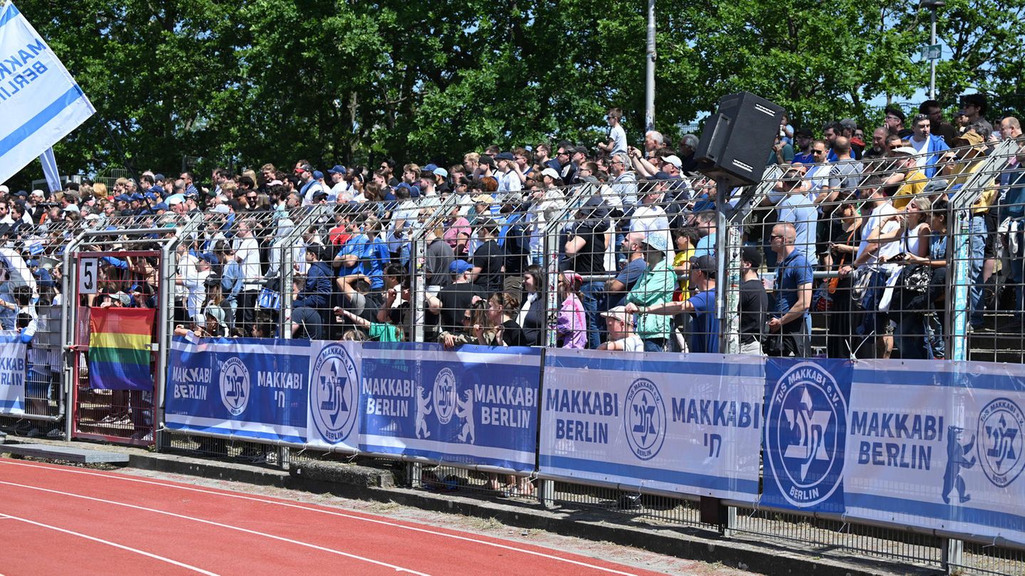 Die Fans von TuS Makkabi Berlin im diesjährigen Landespokalfinale