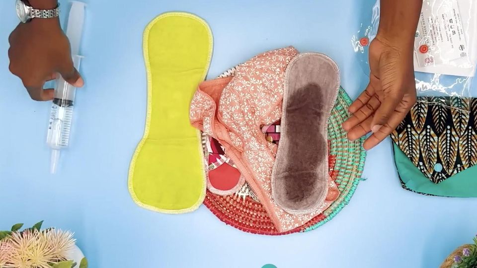 wiederverwendebare Binden aus Stoff