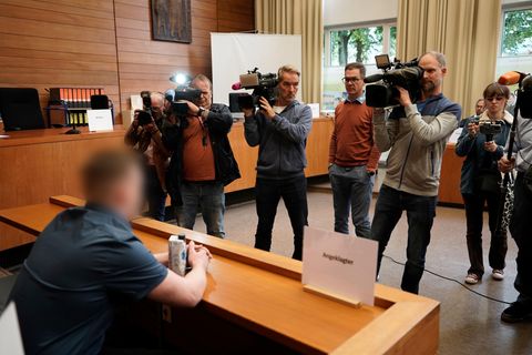 Angeklagter im Fall Hanna W. im Landgericht Traunstein