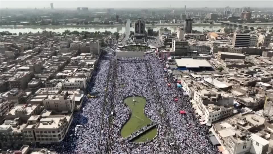 Video: Irak: Schiitische Muslime zeigen Solidarität mit den Palästinensern Video: Irak: Schiitische Muslime zeigen Solidarität mit den Palästinensern