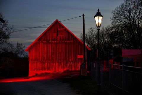 Die Baracke, in der die Täter übernachtet haben