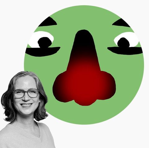 Illustration and photo of author