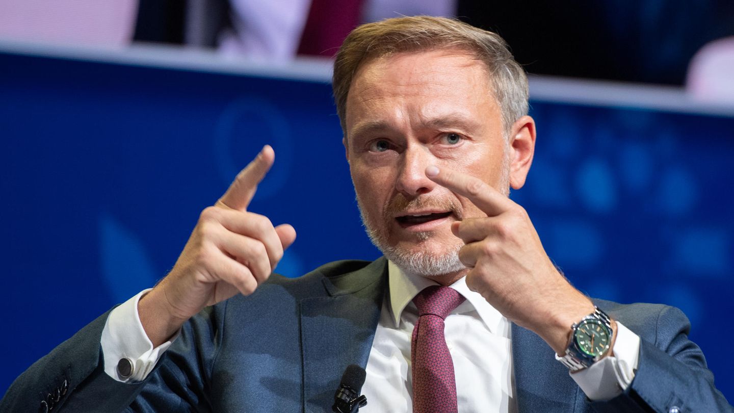 Bundesfinanzminister Christian Lindner (FDP) auf der IWF-Tagung in Marrakesch