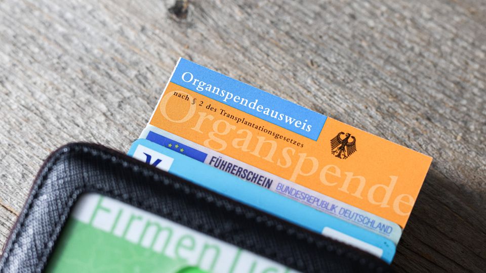 Organspenderausweis im Portemonne