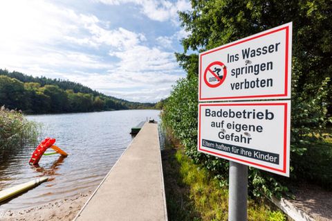 Der Blick von der Paddlergilde Kaiserslautern eV auf den See Gelterswoog