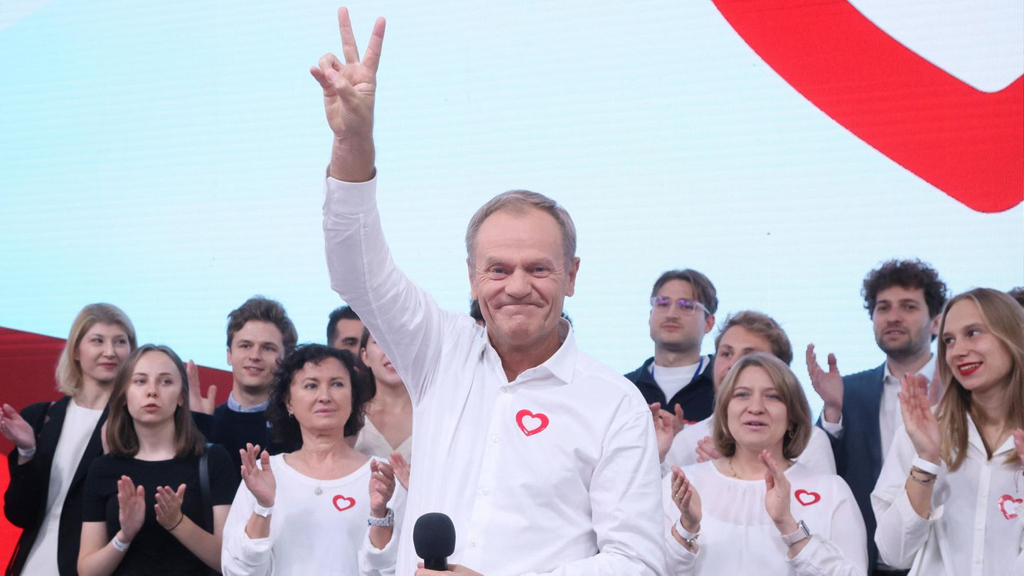 Donald Tusk am Wahltag in Polen