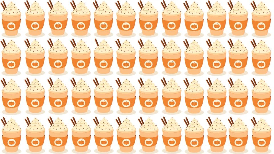 Augentest Suchbild Augentest: Welcher Pumpkin Spice Latte tanzt aus der Reihe?