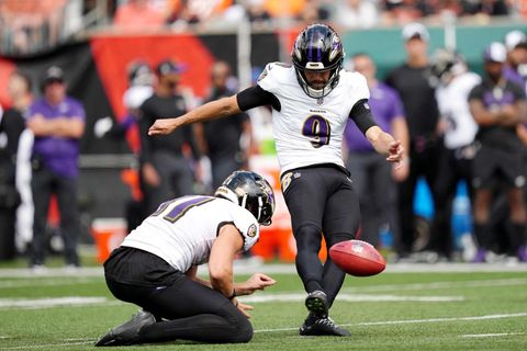 Der Mann mit dem goldenen Fuß: Justin Tucker gilt als der beste Kicker der NFL.