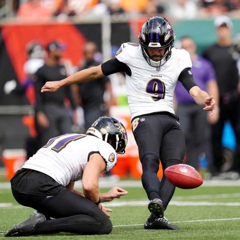 Der Mann mit dem goldenen Fuß: Justin Tucker gilt als der beste Kicker der NFL.