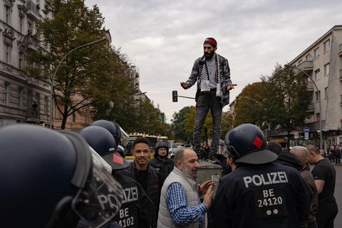 Pro Palästina-Demonstration in Berlin-Neukölln