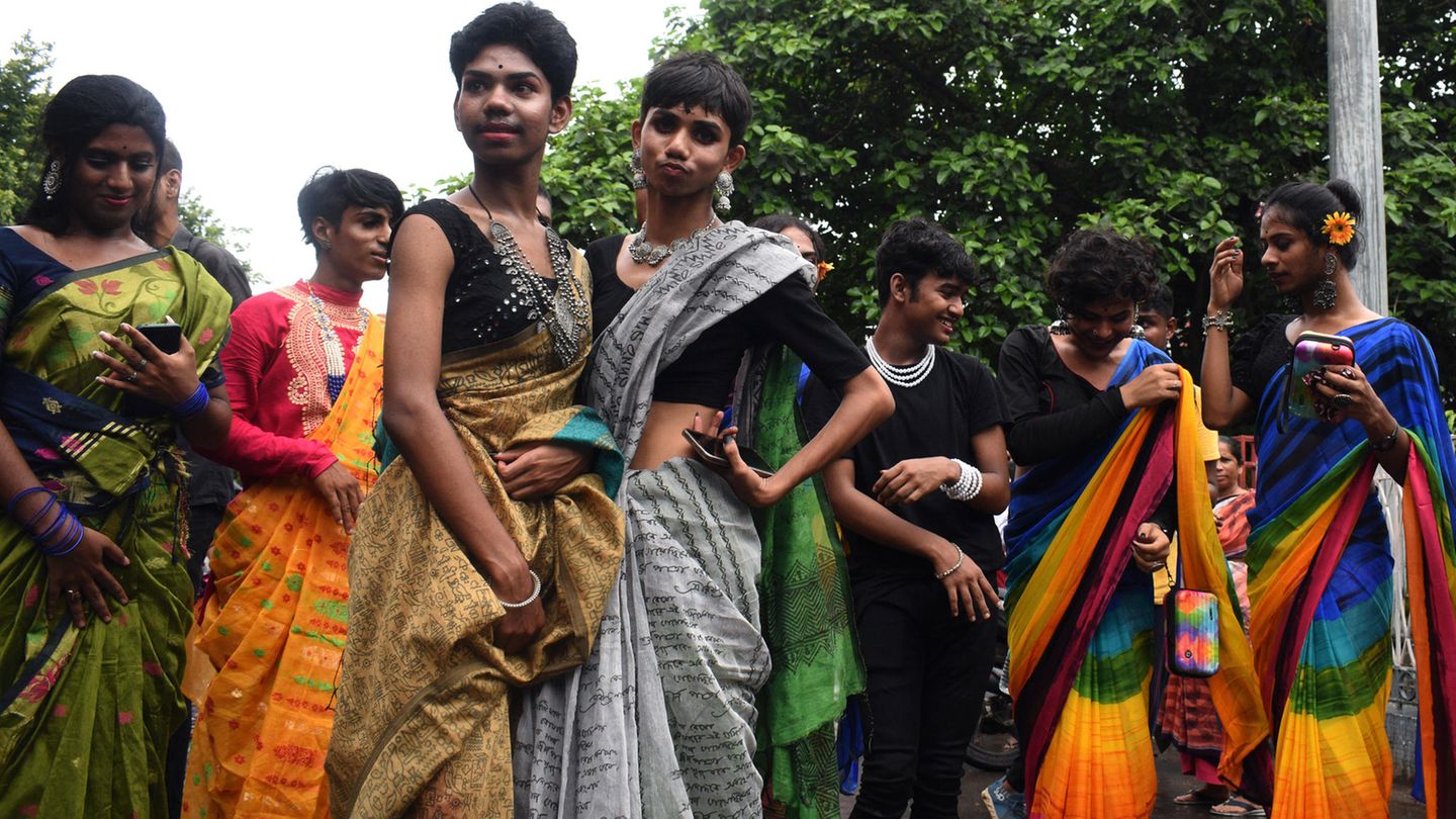 Pride-Parade in Kolkata in Indien