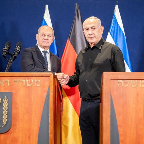 Scholz und Netanjahu