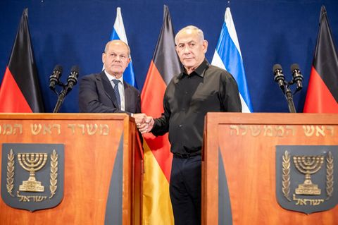 Scholz und Netanjahu