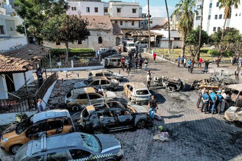 Das Al-Ahli-Arab-Krankenhaus im Gazastreifen wurde am Dienstag mutmaßlich von einer Rakete getroffen