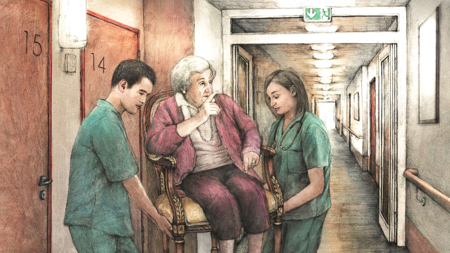 "Ihr alle, ja, genau ihr, seid doch einfach zu blöde!"   Solche Sprüche, aber auch Komisches und Berührendes erlebt unsere Kolumnistin täglich bei ihrer Arbeit als Quereinsteigerin auf einer Demenzstation