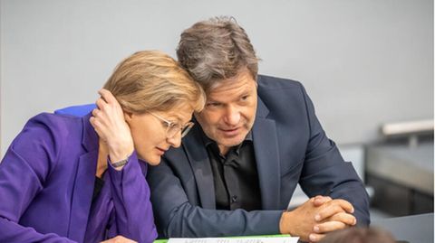 taatssekretärin Franziska Brantner und Bundeswirtschaftsminister Robert Habeck