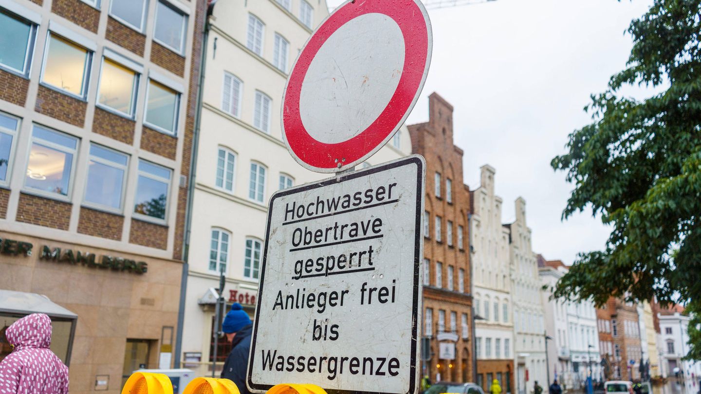In Lübeck wurden einzelne Straßen abgesperrt