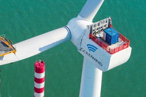 Bau einer Turbine mit 16 MW Kapazität von Ming Yang.