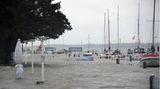 Auch in Travemünde kommt es zu Überschwemmunge