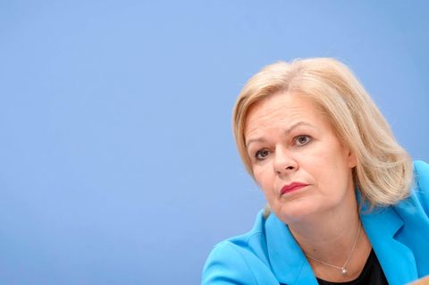 Bundesinnenministerin Nancy Faeser äußert sich zu den Protesten zum Nahost-Konflikt