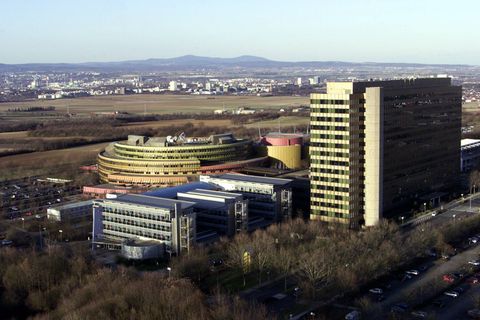 Das ZDF-Sendegelände auf dem Mainzer Lerchenberg