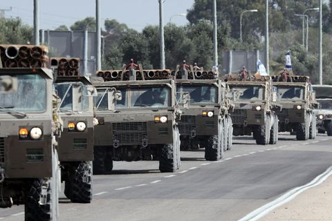 Convoy israelischer Panzer