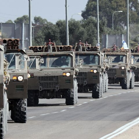 Convoy israelischer Panzer