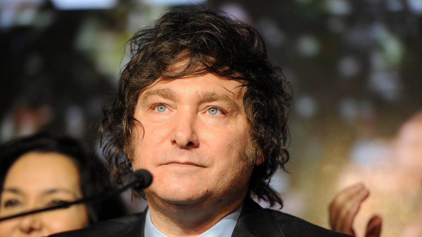 Nahaufnahme von Javier Milei