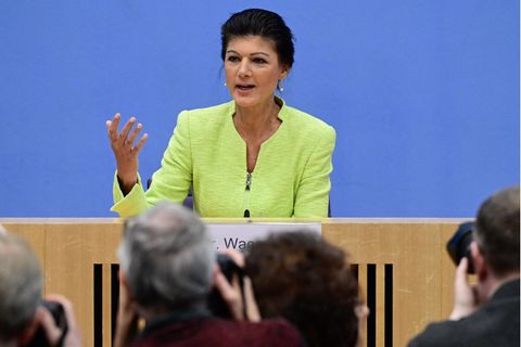 Sahra Wagenknecht in der Bundespressekonferenz