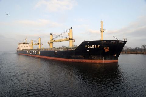 Kollision in der Nordsee: Der Frachter "Polesie"