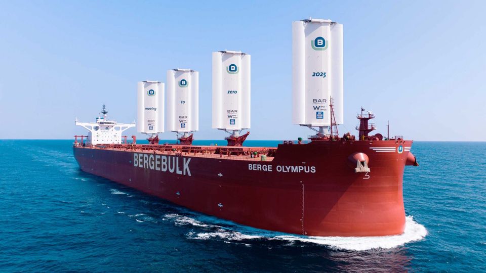 So soll die "Bereg Olympus" in Zukunft segeln.