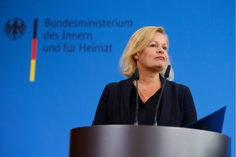 Bundesinnenministerin Nancy Faeser (SPD)