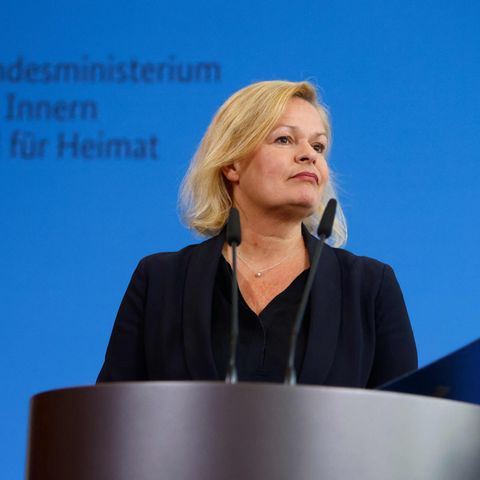 Bundesinnenministerin Nancy Faeser (SPD)