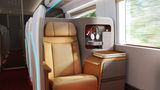 In der Business Class wartet dieser Sessel auf die Passagiere. Die Plätze sind deutlich teurer als die erste und zweite Klasse, aber dennoch meist ausverkauft.
