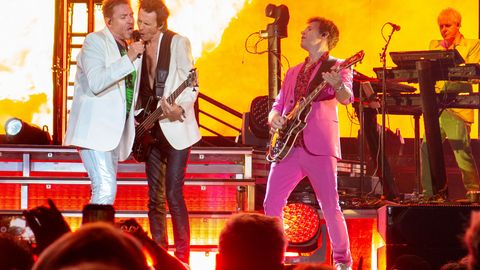 Duran Duran kürzlich während ihrer US-Tour auf der Bühne