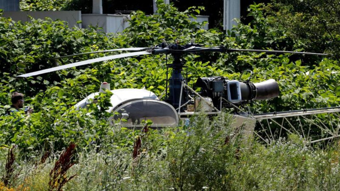 Helikopter-Flucht