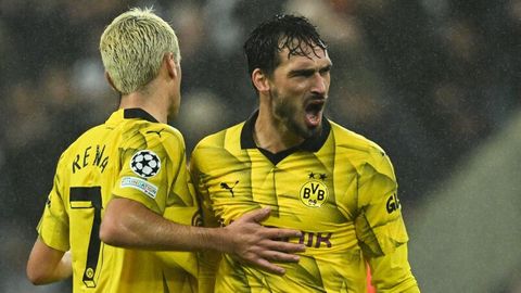 Spieler von Borussia Dortmund im Spiel gegen Newcastle