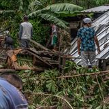 Ein zerstörtes Dorf in Acapulco nach Hurricane Otis