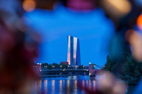 Die Europäische Zentralbank (EZB) in Frankfurt am Main
