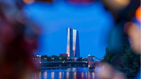 Die Europäische Zentralbank (EZB) in Frankfurt am Main
