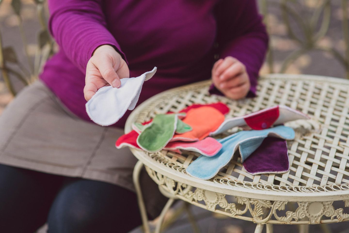 Wiederverwendbare Einlagen in allen Größen und Farben