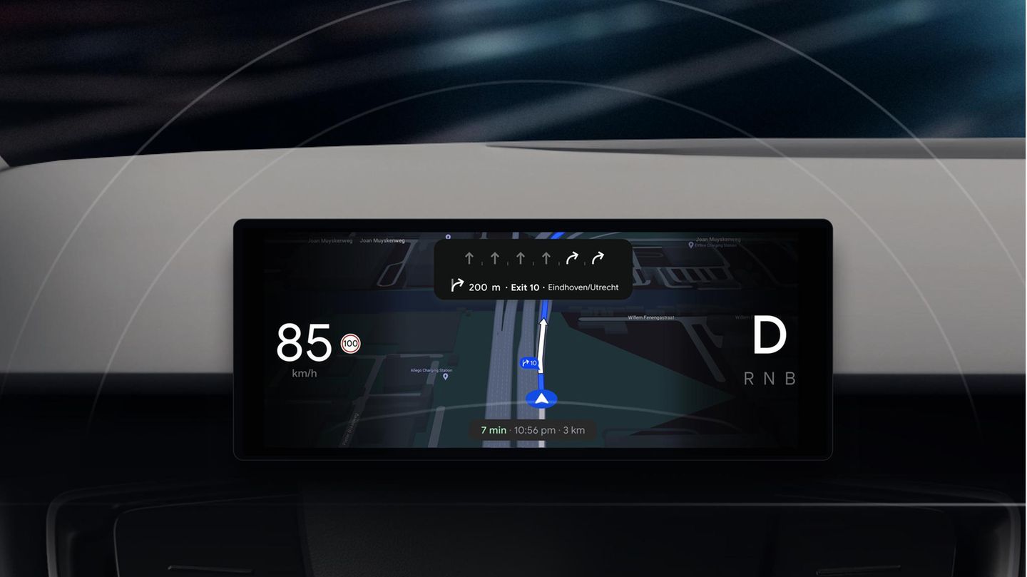 Google Maps – hier in der Autoansicht – zeigt nun auch die Höchstgeschwindigkeit an