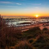 Sonnenaufgang auf Amrum im Herbst
